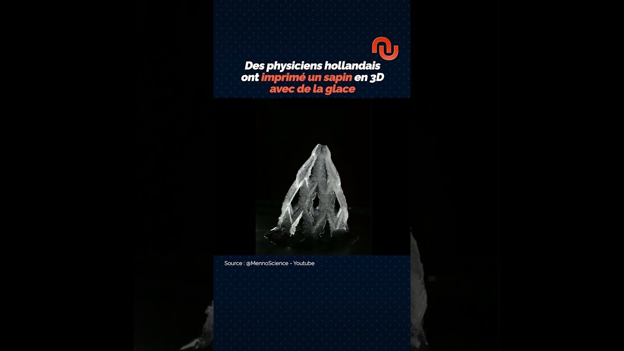 Ce sapin est imprimé en 3D... avec de la glace ! #shorts