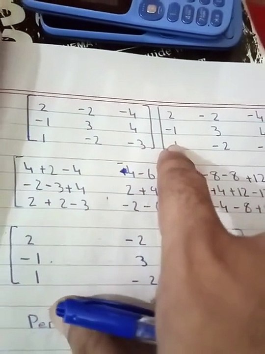 Class 11 maths sindh board New book Chapter 2 Exercise 2.1 Matrices and Determinants part 3
