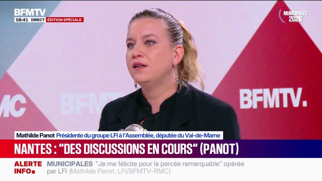 Alliances PS/LFI pour les municipales: Il y a eu des fusions à Besançon (...) à Tours (...) dans quelques heures nous pourrions avoir des annonces pour Toulouse , affirme Mathilde Panot
