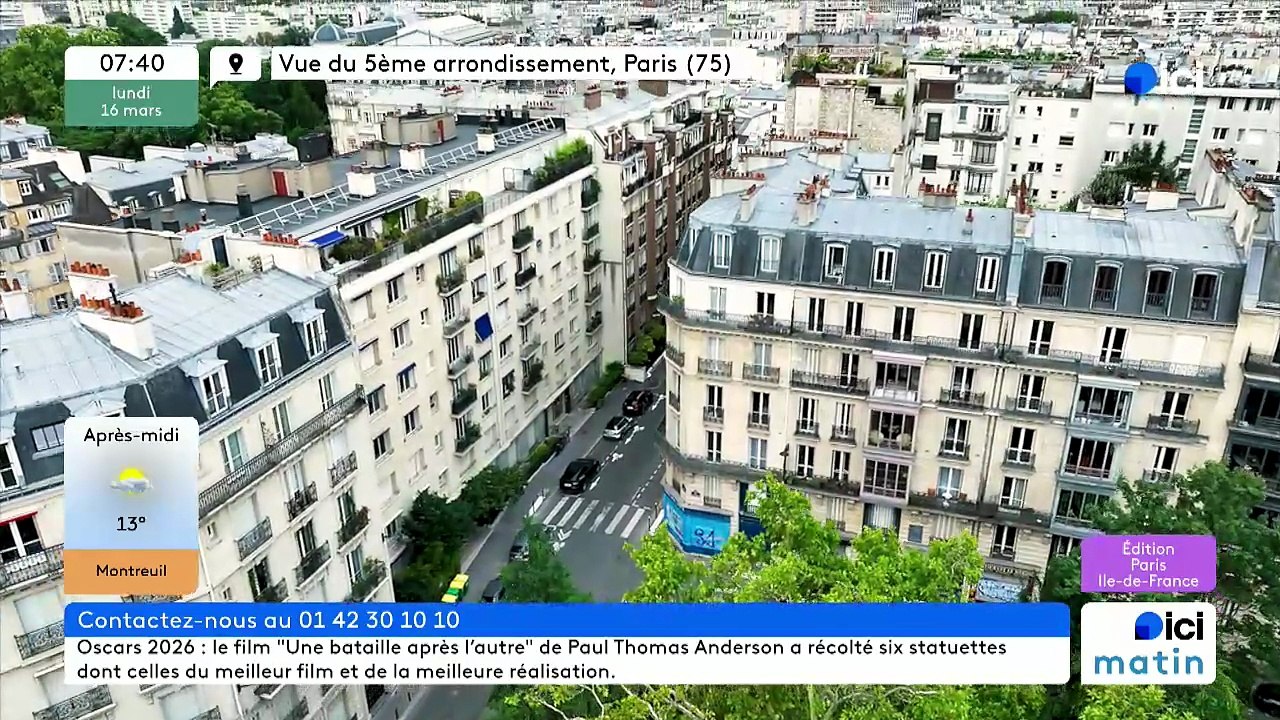 16/03/2026 - ici matin par ici Paris Île-de-France en vidéo
