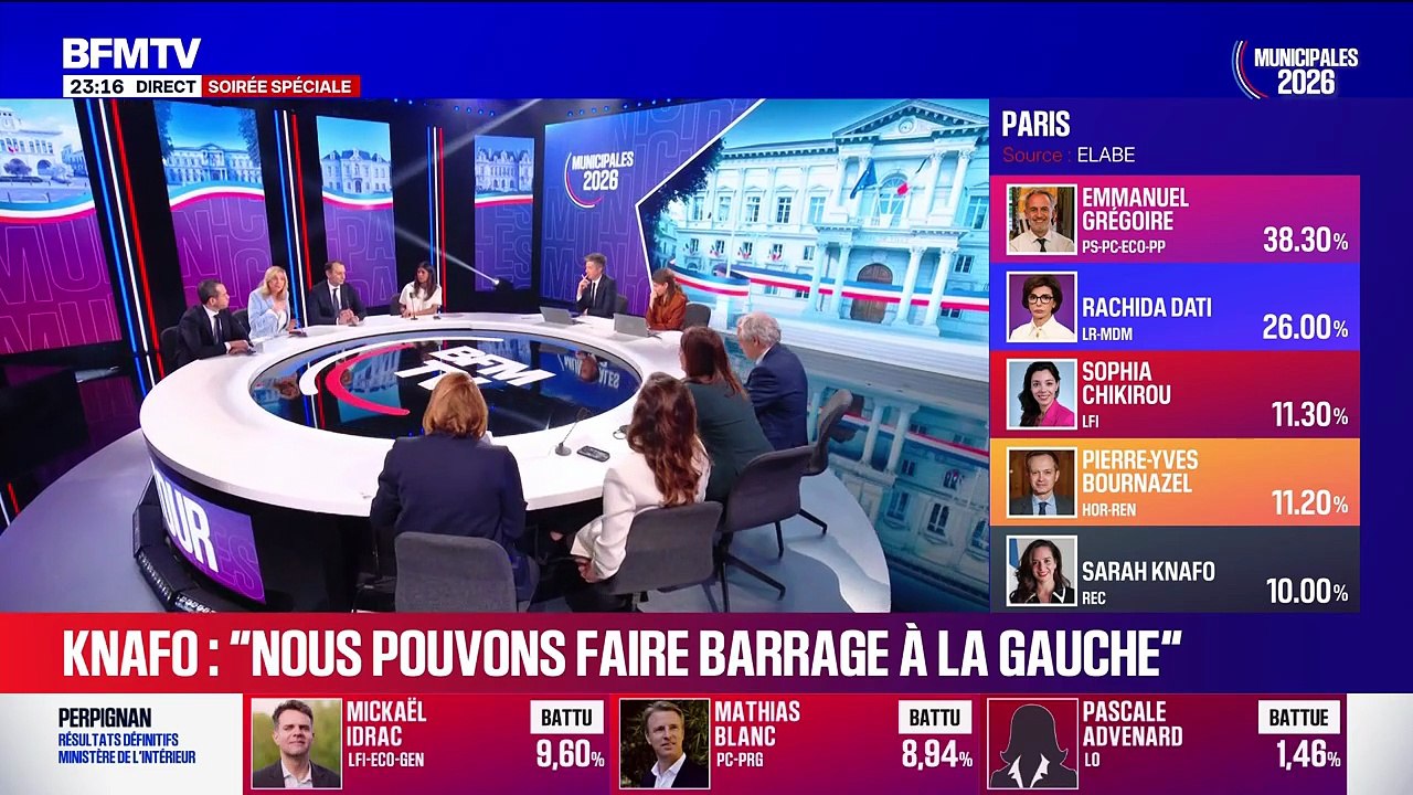 Marine Tondelier surprise par l'attaque directe d'Agnès Evren sur le plateau de BFMTV.