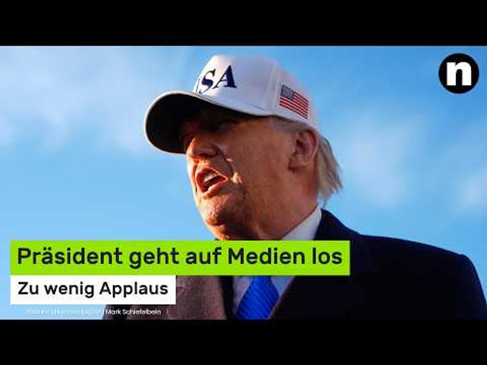 Donald Trump: Zu wenig Applaus - Präsident geht auf Medien los