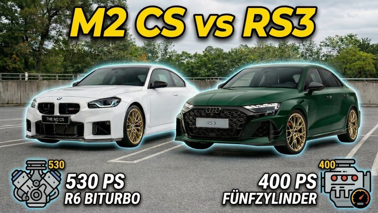 Audi RS3 Competition Limited und BMW M2 CS – Der Kompakt-Performance-Vergleich