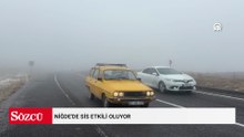 Niğde'de sis etkili oluyor