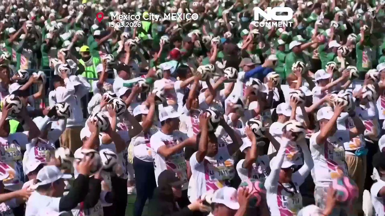 Mexiko-Stadt stellt Guinness-Rekord mit riesigem Fußballtraining auf