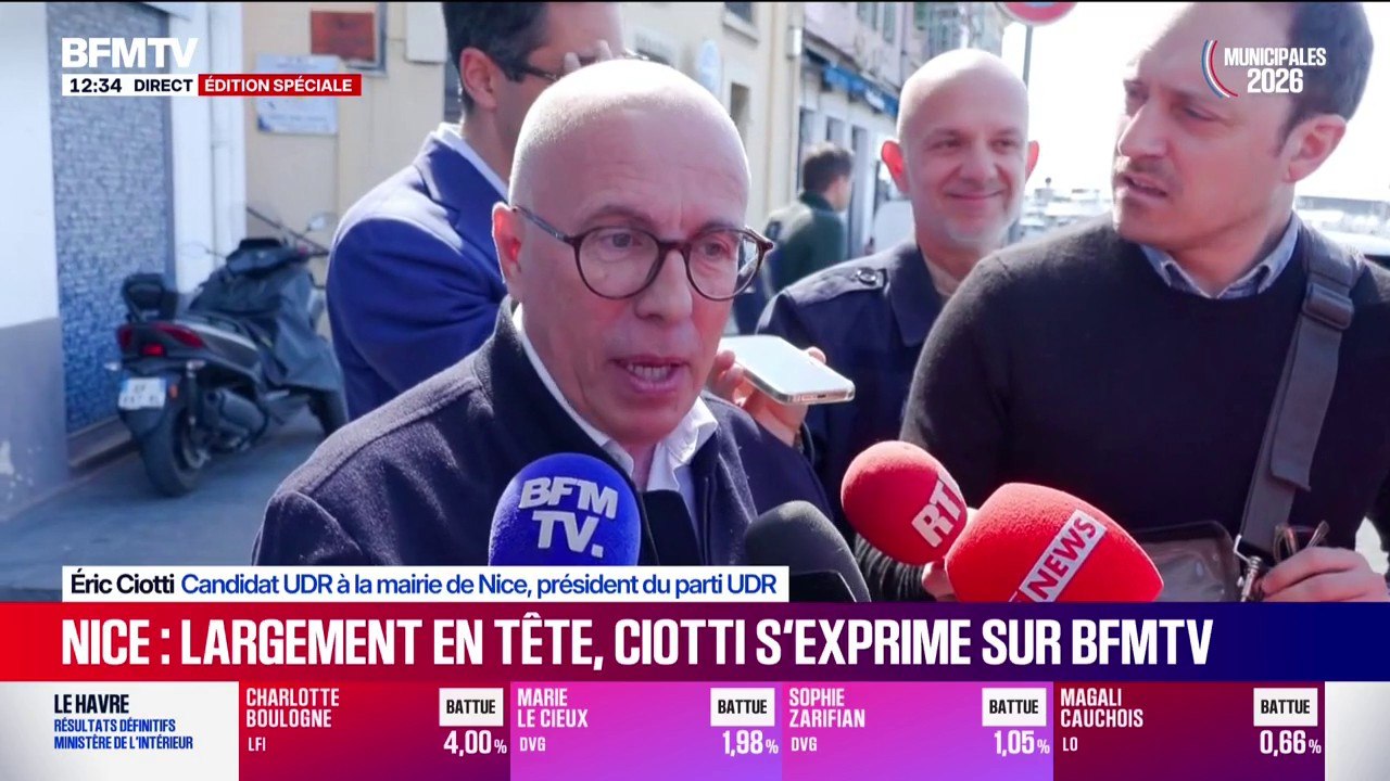 Municipales à Nice: "Il y a un système qui est en train de s'effondrer et la ville va se libérer", assure Éric Ciotti, candidat UDR