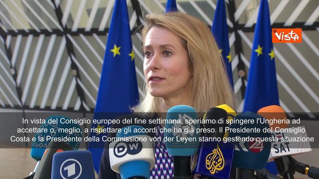 Guerra Ucraina, Kallas: Spingeremo l'Ungheria a rispettare gli accordi