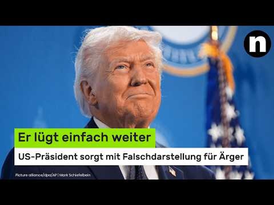Donald Trump: Er lügt einfach weiter - US-Präsident sorgt mit Falschdarstellung für Ärger