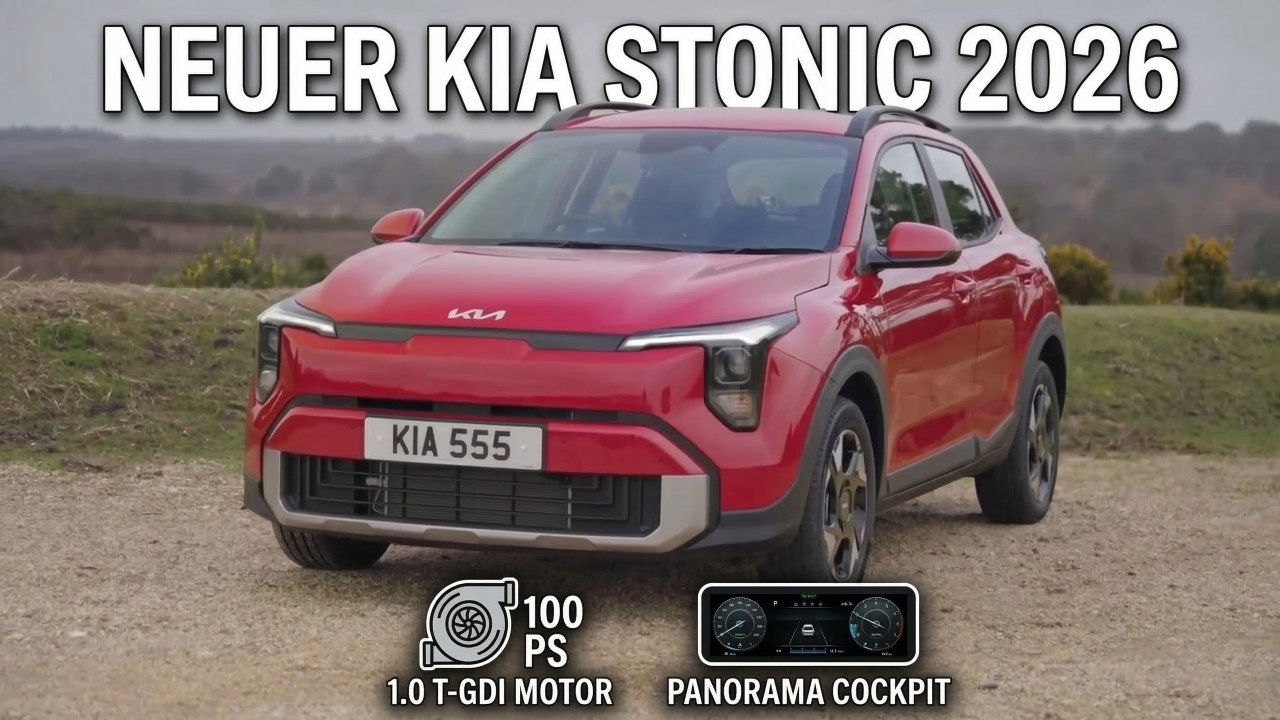 Kia Stonic Pure 1.0 100 PS Handschalter Blaze Red | Neuer Look