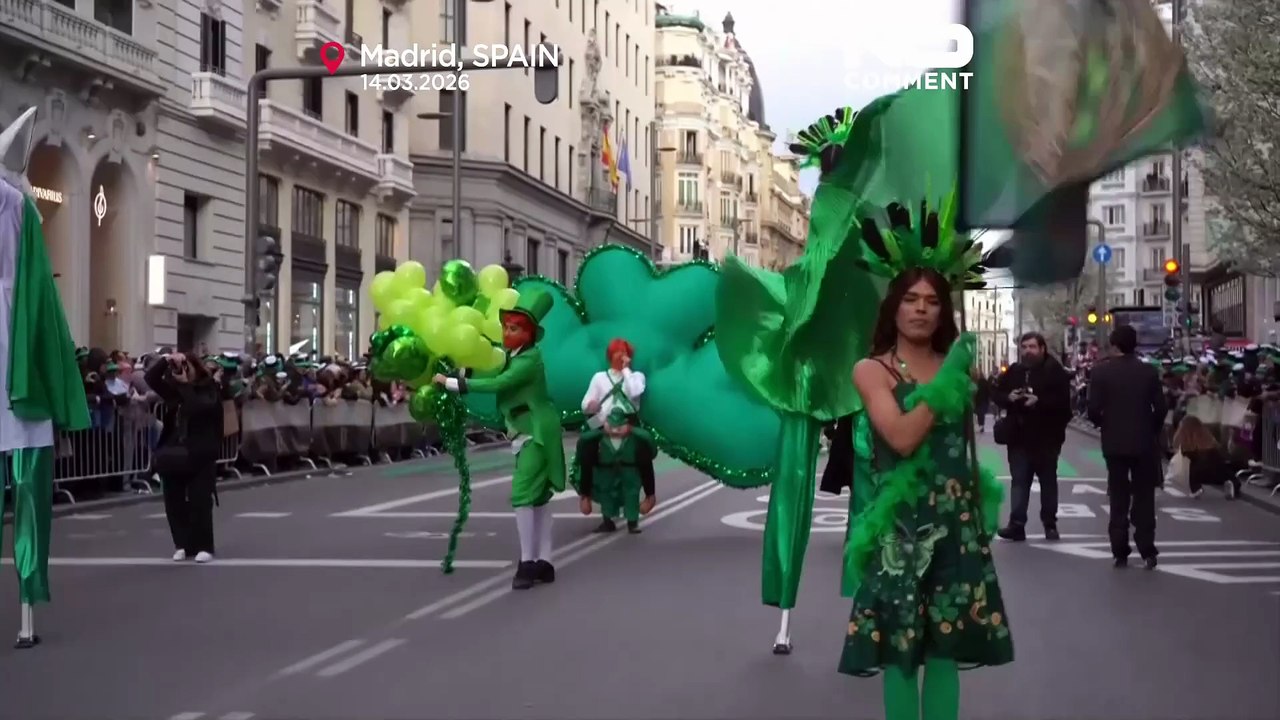 Madrid celebra la cultura irlandese con una variopinta parata di San Patrizio