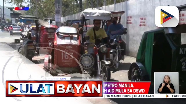 Nasa 139K tricycle drivers sa Metro Manila, makakatanggap ng tig-P5K ayuda mula sa DSWD | ulat ni Bernard Ferrer