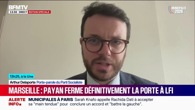 Municipales: Sur la base d'un respect et de valeurs partagées, il y a possibilité de faire des fusions avec LFI, affirme Arthur Delaporte (PS)