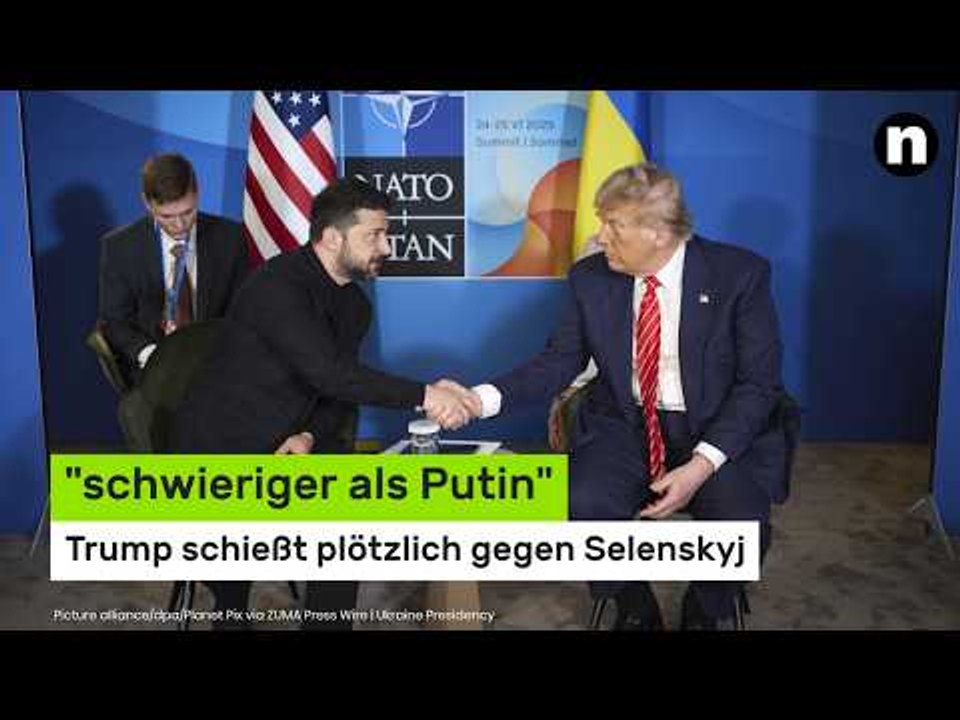 Trump schießt plötzlich gegen Selenskyj - 'schwieriger als Putin'