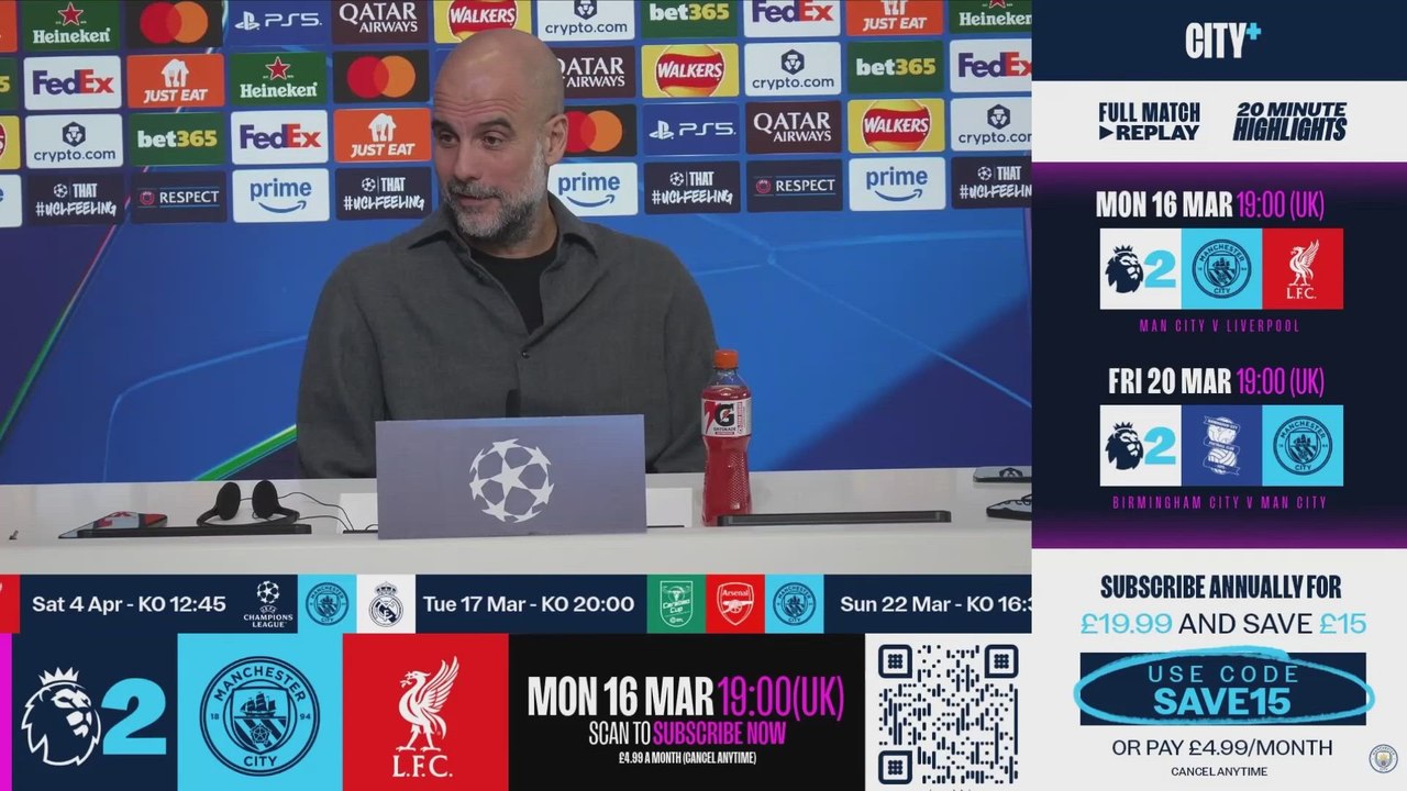 Pep Guardiola full press conference before Manchester City vs Real Madrid
