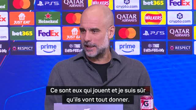 Man. City - Guardiola : "Je suis sûr que mes joueurs vont tout donner"