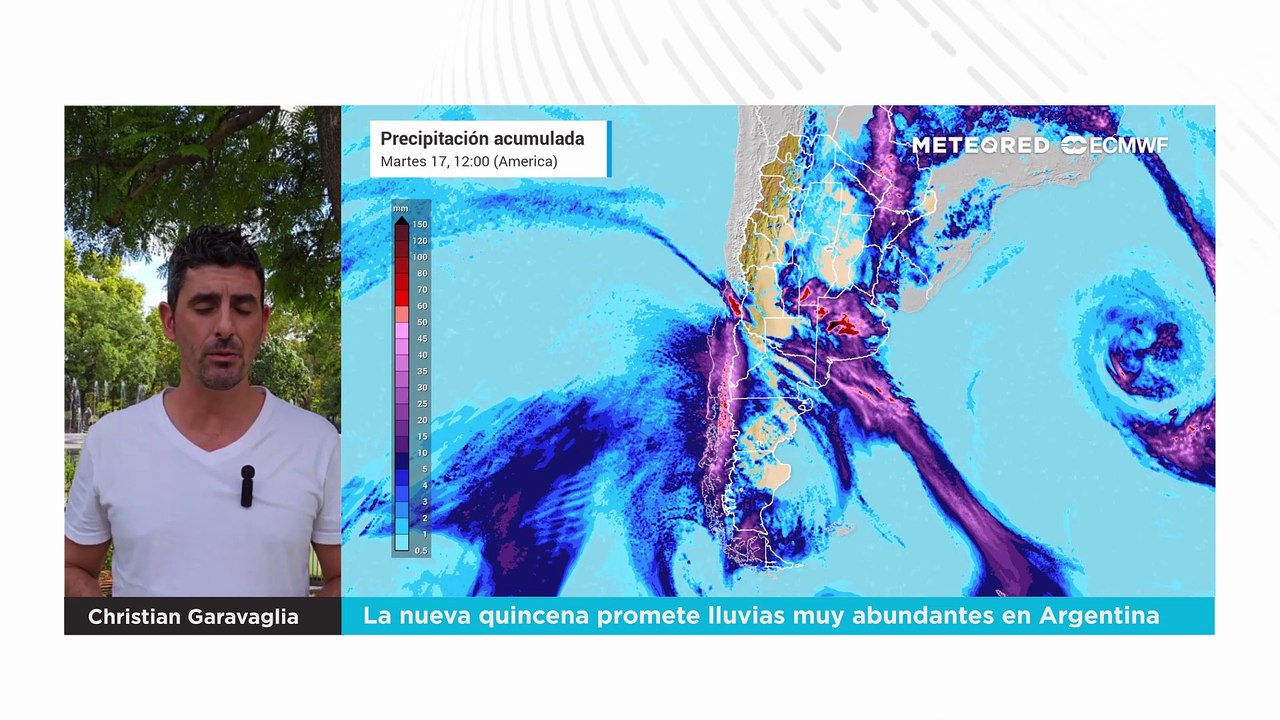 La nueva quincena promete lluvias muy abundantes en Argentina