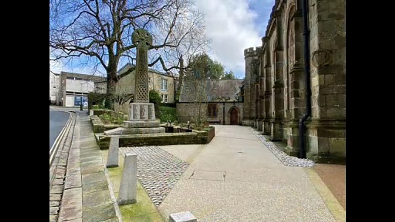 New piazza in centre of St Austell in Cornwall by Andrew Townsend