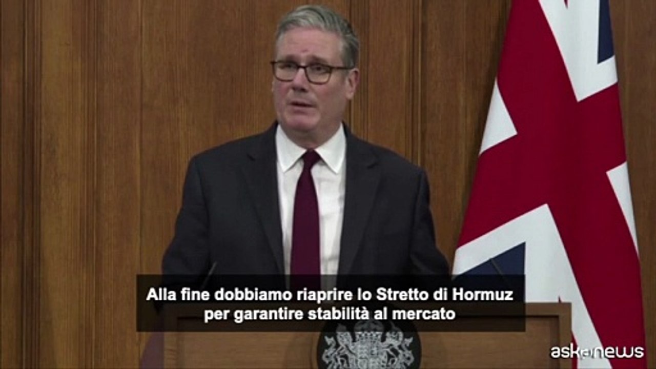 Hormuz, Starmer: piano con gli alleati per riaprire lo Stretto
