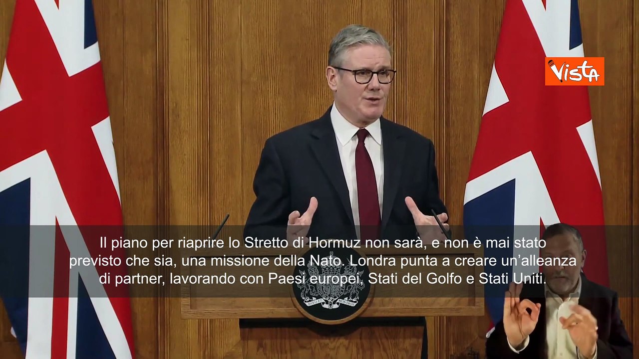 Crisi Iran, Starmer: Riapertura dello Stretto di Hormuz non è missione Nato