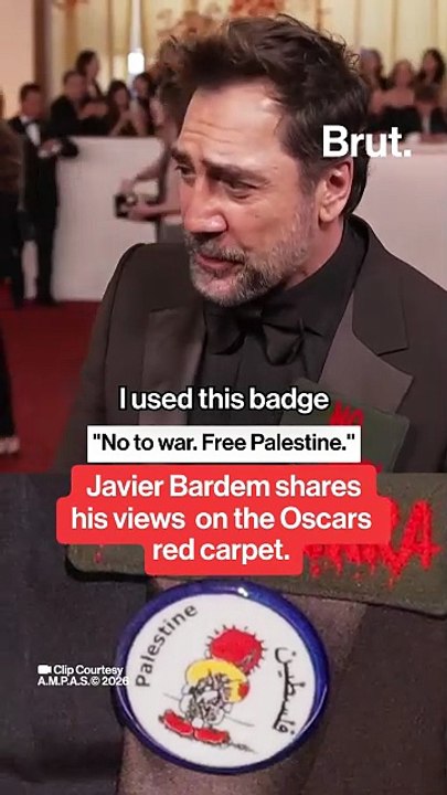 Javier Bardem talks politics on Oscars red carpet