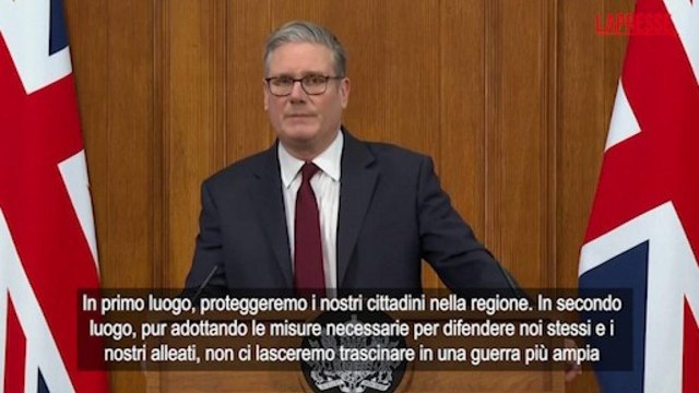 Iran, Starmer: «Ci difenderemo ma non ci lasceremo trascinare in guerra»