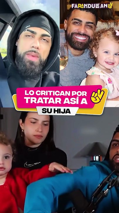 Critican a Jay Wheeler por tratar así a su hija