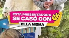 Esta presentadora se casó con ella misma