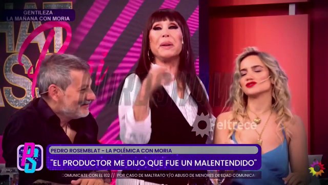 Pedro Rosemblat se plantó a la crítica de Moria Casán, quien lo acusó de estar subido a pony: No tengo miedo
