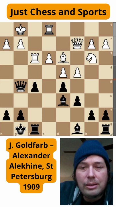 Alekhine gana la calidad y vence a Goldfarb (1909)