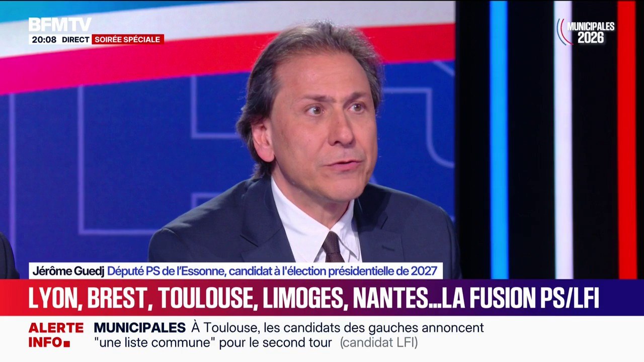 Alliance LFI-PS pour les municipales: "Je ne vais pas approuver la position de mes camarades qui ont décidé de faire cet accord", affirme Jérôme Guedj, député PS