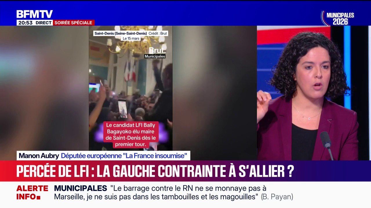 Bally Bagayoko, nouveau maire LFI de Saint-Denis: "Le choix des habitants n'est pas anodin", explique Manon Aubry, députée européenne LFI