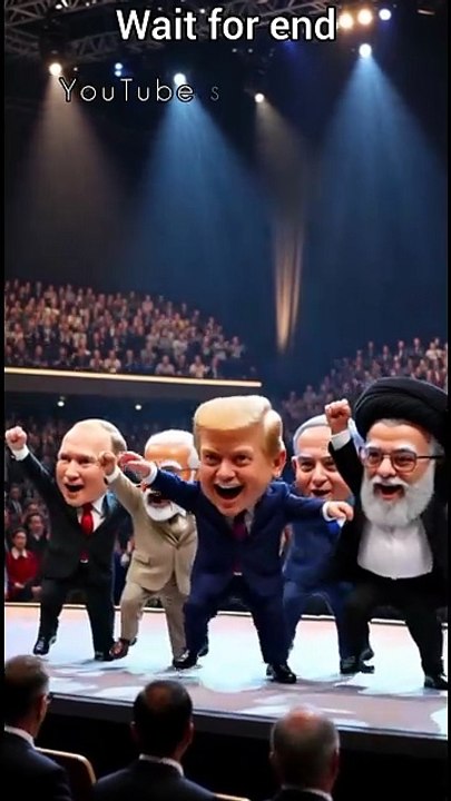 World Leaders Dancing Party Interrupted by Kim Jong Un’s Missile Dance!"#FunnyPolitics #BabyLeaders