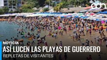 Playas de Guerrero se llenan turistas por el puente vacacional