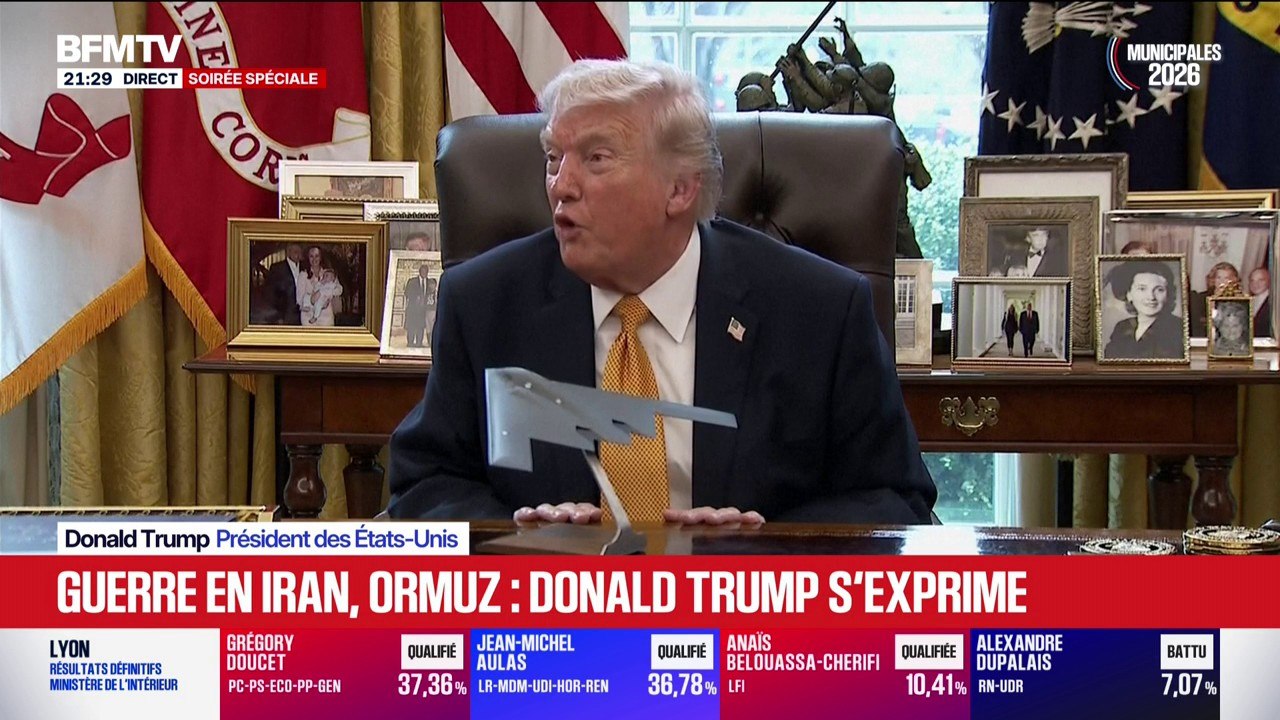 Guerre en Iran: "Nous avons fait ce travail pour le monde entier", déclare Donald Trump