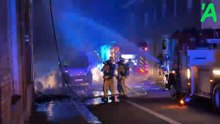 Un grave incendie s'est déclaré ce lundi soir, rue du Chalet à Mouscron.