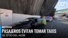 Prohibición de taxis por aplicación provoca afectaciones a usuarios en el AICM