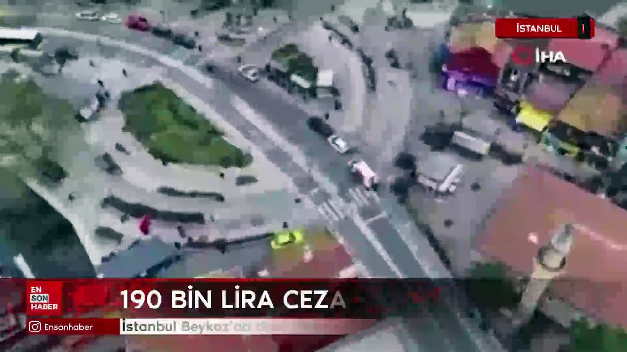 İstanbul Beykoz’da dron destekli trafik denetimi: 58 araca 190 bin lira ceza