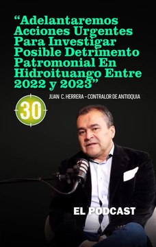 El Contralor de Antioquia, Juan Carlos Herrera, ha revelado una denuncia de gravedad extrema que pone en jaque los recursos de los antioqueños.