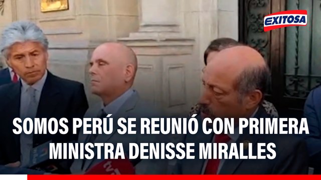 Bancada de Somos Perú se reunió con premier de cara al voto de confianza