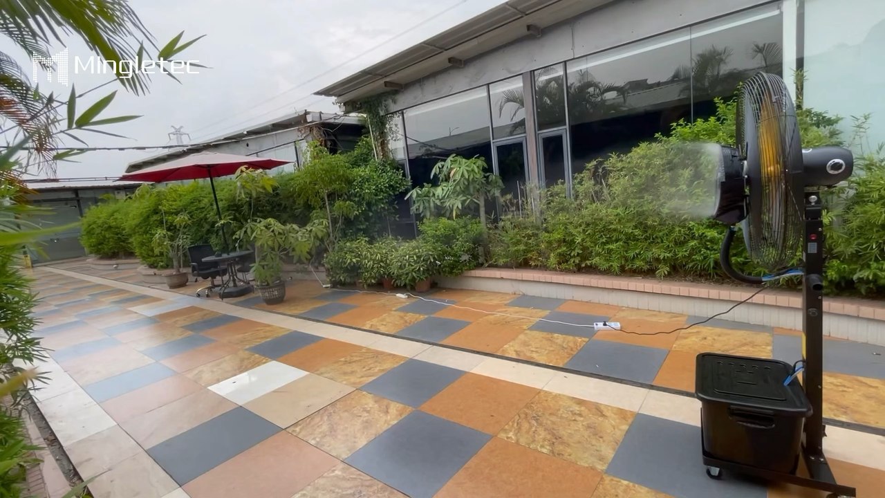 Mingletec hot sell product —BL DC industrial mist fan, 4 speeds control, spraying cover more than 8 meters, fully sealed DC motor #mingle #highquality #popular #products #industrial #mistfan #aircooler #ventilation #manufacturer #fyp