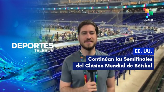 DEPORTES TELESUR | 2do. encuentro de semifinales Clasico Mundial de Béisbol 2026 16-03-2026