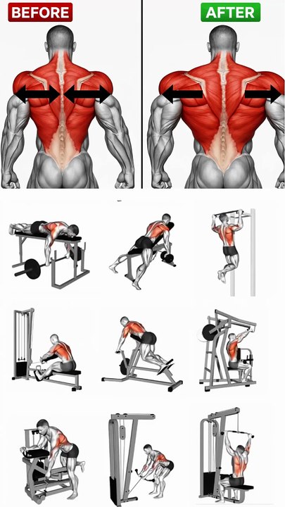 Full Back Workout at the Gym  Best Exercises for Upper, Middle & Lower Back