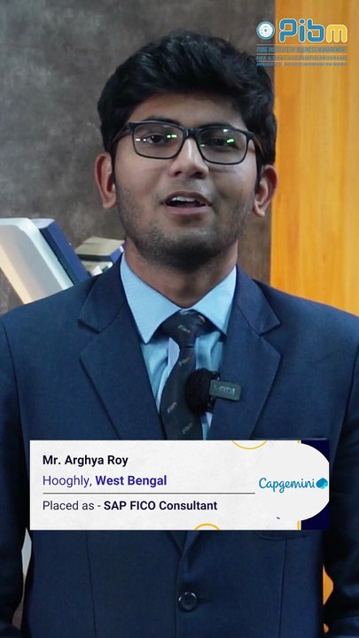 PIBM to Capgemini | MBA & PGDM Placements | Arghya Roy: Batch 2024–26