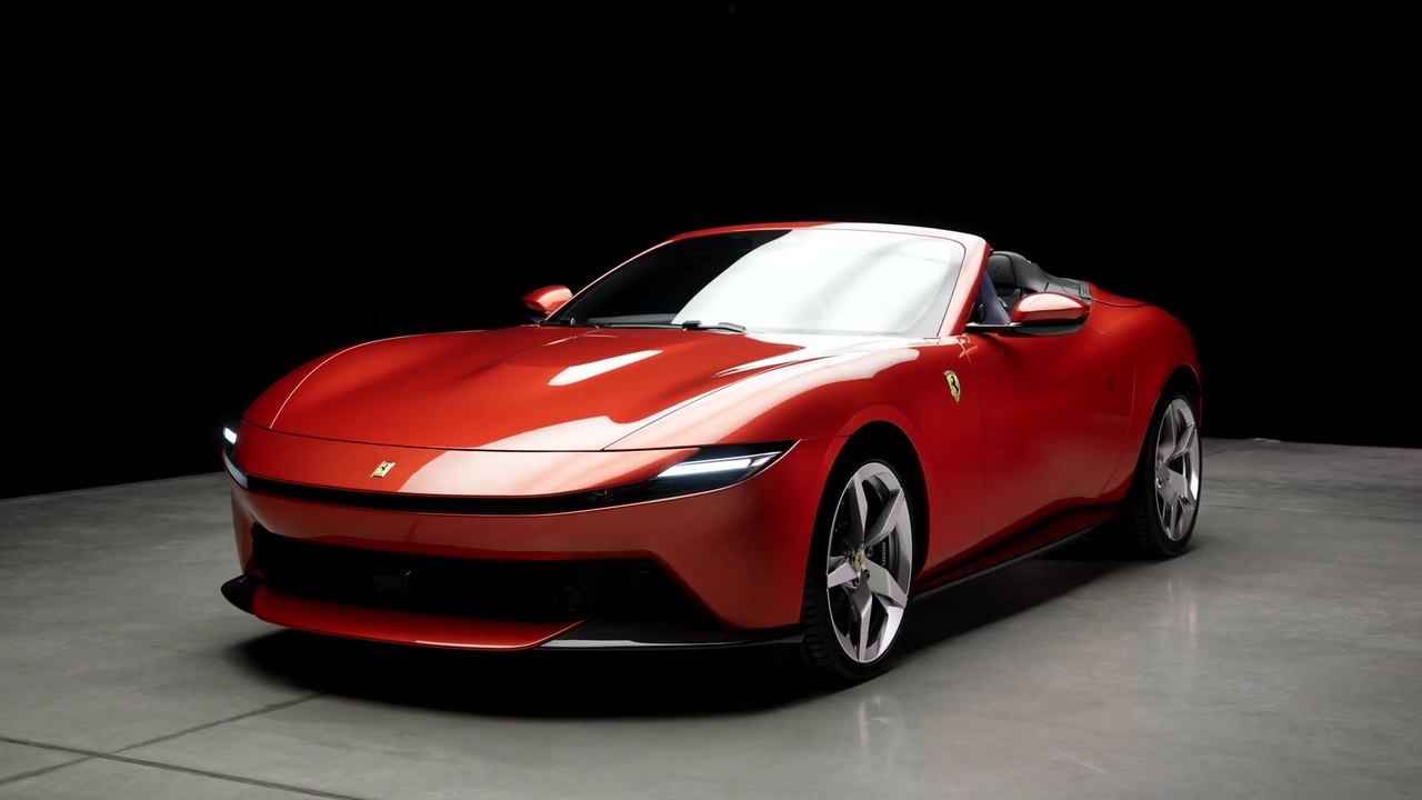 Ferrari Amalfi Spider Design Preview in Rosso Tramonto