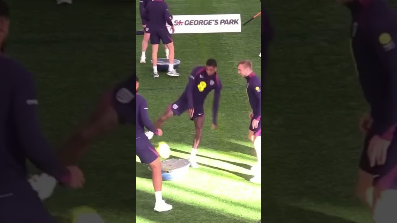 يبدو أن تدريبات إنجلترا أكثر مرحا من تدريبات فل...
