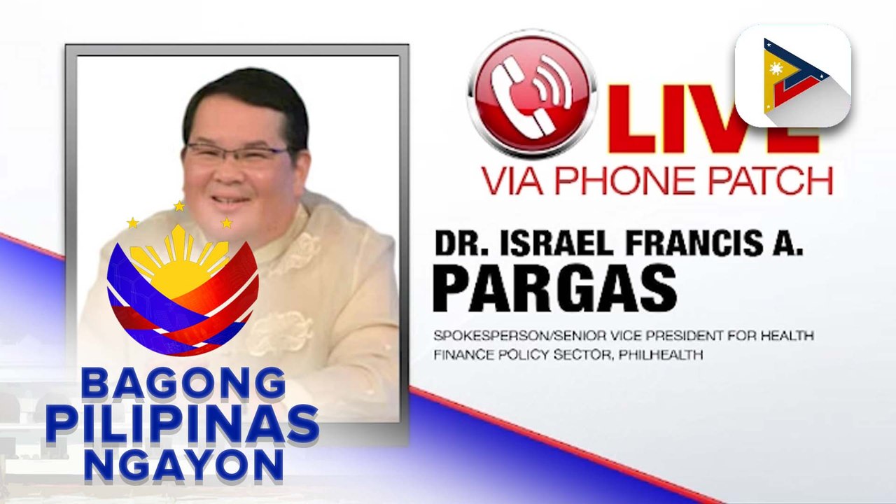 Panayam kay PhilHealth spokesperson and Senior Vice President for Health Finance Policy Sector, Dr. Israel Francis A. Pargas ukol sa electronic medical record system ng YAKAP Program