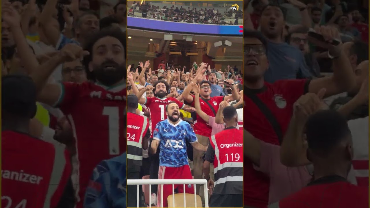 الجماهير المصرية تحتفل بانتصار بيراميدز على أهلي جدة في نهائي كأس القارات الثلاث 🔵🏆