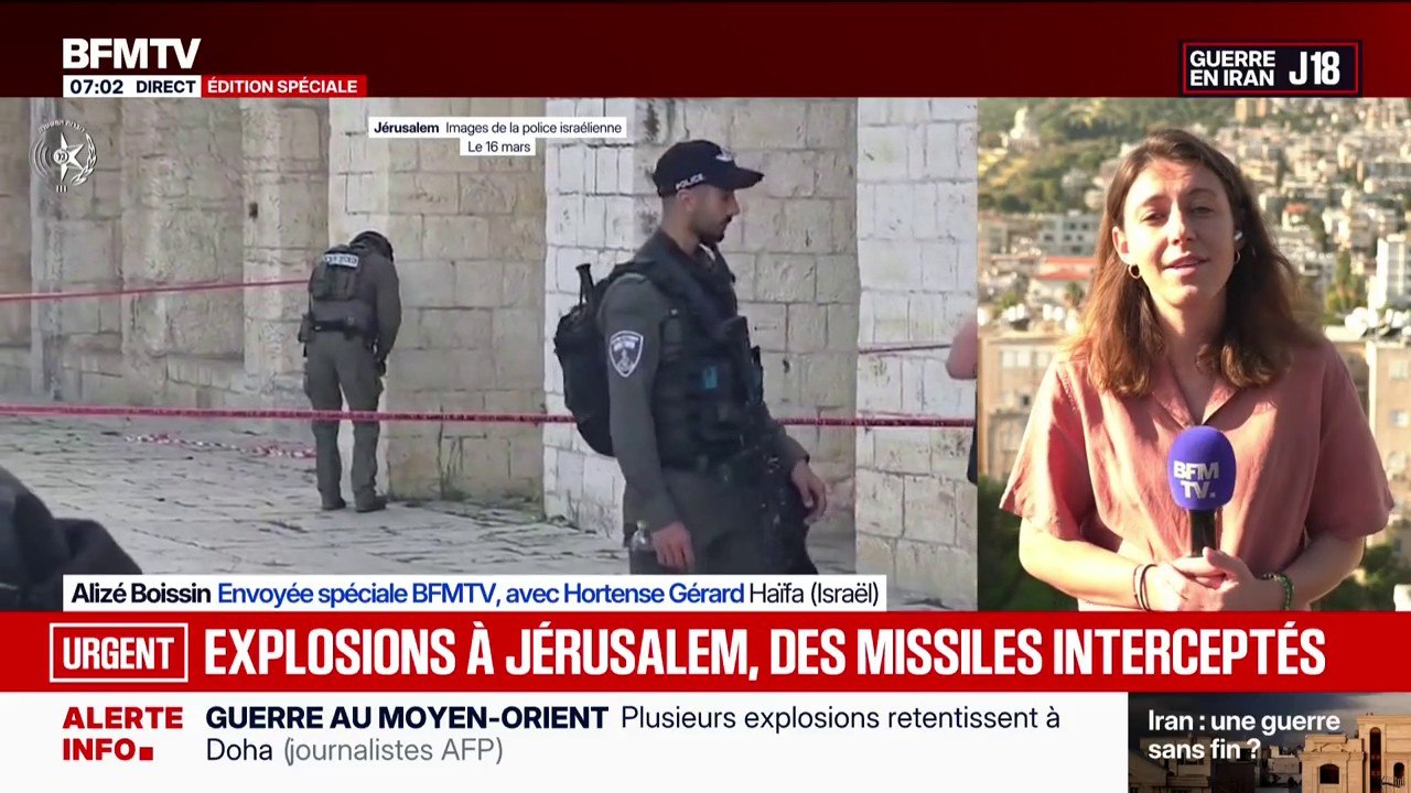 Guerre au Moyen-Orient: des débris tombés sur des lieux saints à Jérusalem, selon la police israélienne