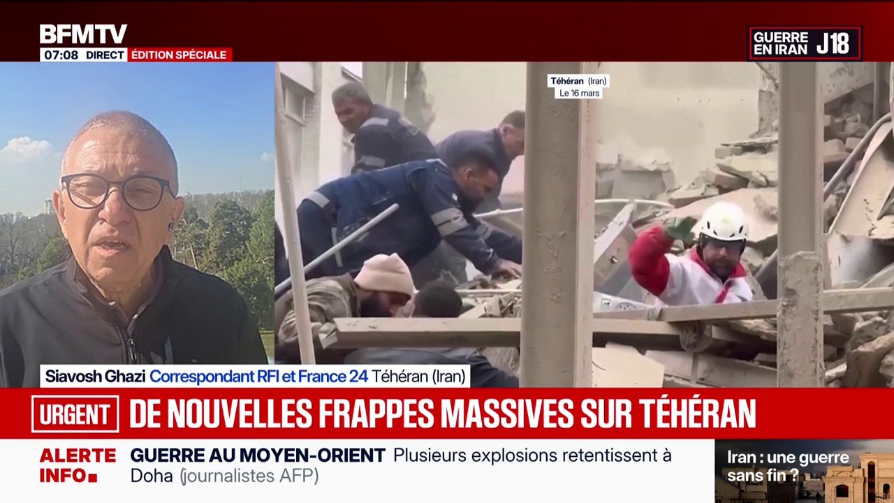 Guerre au Moyen-Orient: de nouvelles frappes massives sur Téhéran (Iran)