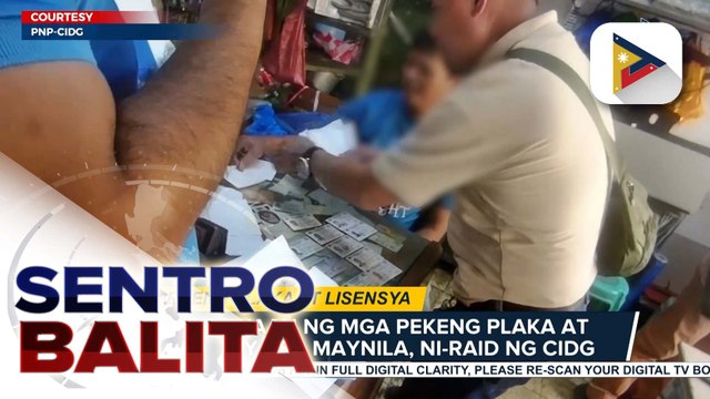 Pagawaan ng mga pekeng plaka at lisensya sa Maynila, ni-raid ng CIDG; limang tauhan nito, arestado | ulat ni Ryan Lesigues